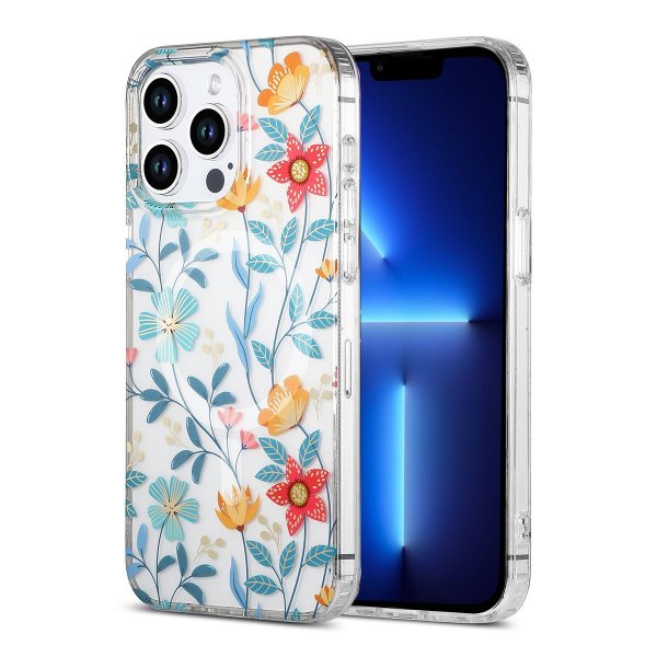 iPhone 13 Pro Max Cover Blomstermønster MagSafe Grene