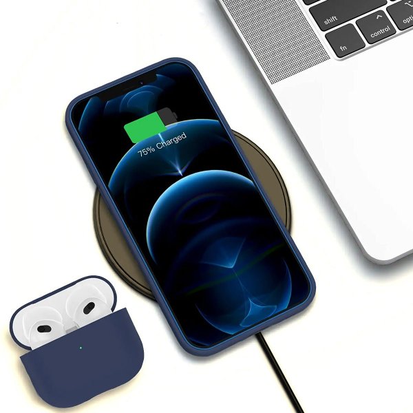 Rvelon iPhone 13 Pro Max Cover Silikone Blå