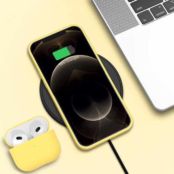 Rvelon iPhone 13 Pro Max Cover Silikone Gul