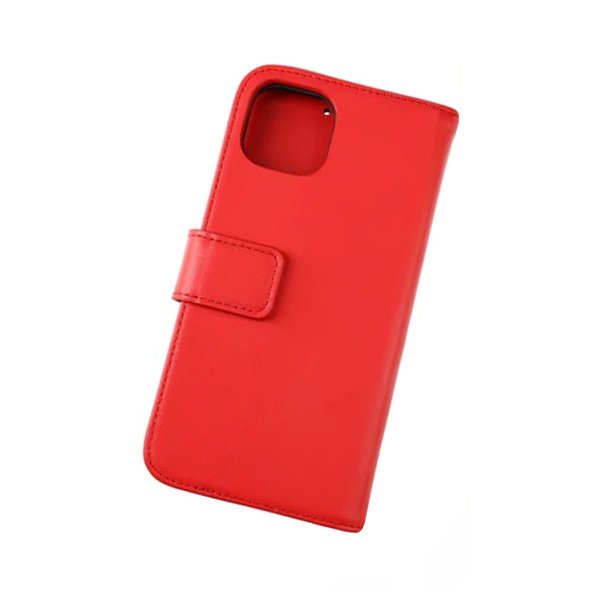 Rvelon iPhone 13 Pro Max Etui Ægte Læder Rød