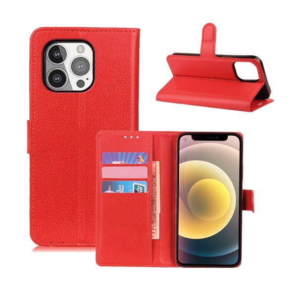 iPhone 13 Pro Max Cover med Stander Rød
