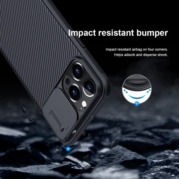 Nillkin iPhone 13 Pro Max Cover CamShield Pro Sort