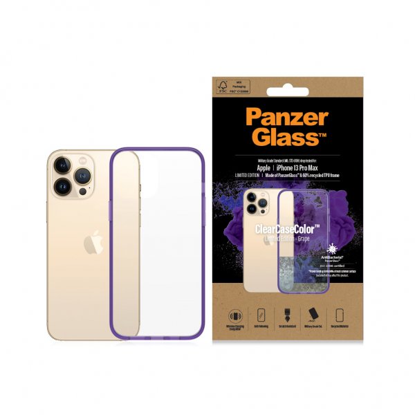 PanzerGlass iPhone 13 Pro Max Cover ClearCase Color Grape