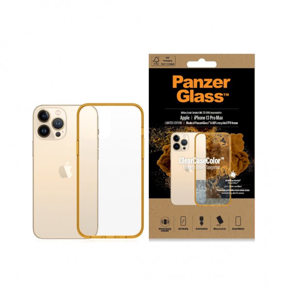 PanzerGlass iPhone 13 Pro Max Cover ClearCase Color Tangerine