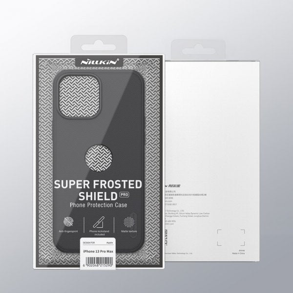 Nillkin iPhone 13 Pro Max Cover Frosted Shield Logo Cutout Sort