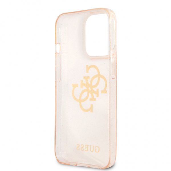 Guess iPhone 13 Pro Max Cover Full Glitter Guld