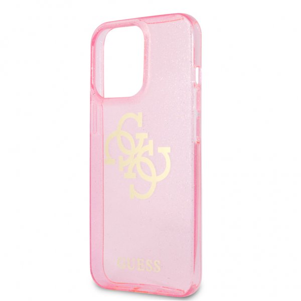 Guess iPhone 13 Pro Max Cover Full Glitter Rosa