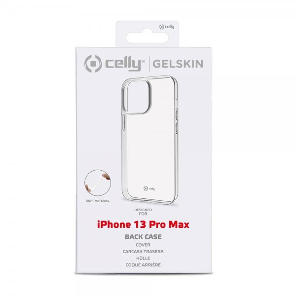 Celly iPhone 13 Pro Max Cover GELSKIN Transparent