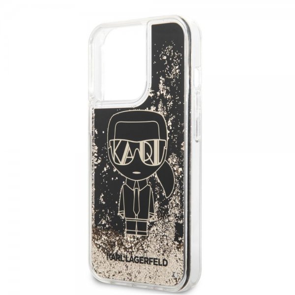 Karl Lagerfeld iPhone 13 Pro Max Cover Liquid Glitter Gatsby Sort