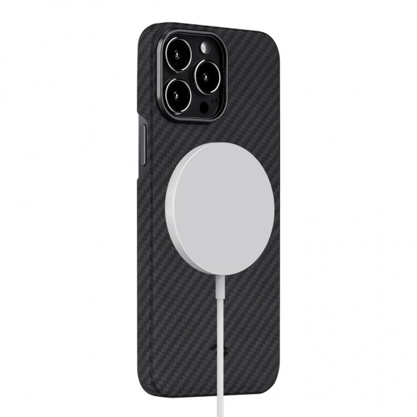 Pitaka iPhone 13 Pro Max Cover MagEZ Case 2 Sort/Grå Twill