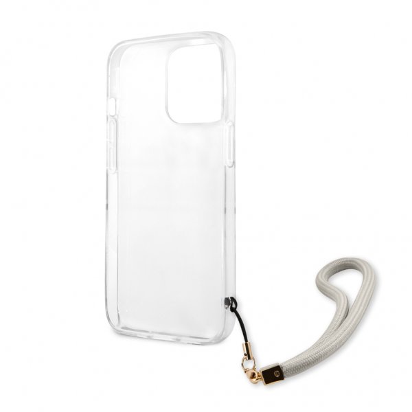 Guess iPhone 13 Pro Max Cover Marble Design Stripe Grå