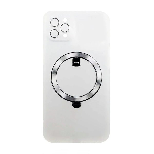 Rvelon iPhone 13 Pro Max Cover Drejeligt MagSafe Stander Hvid