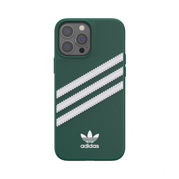 Adidas iPhone 13 Pro Max Skal Støbt Etui PU Collegiate Green