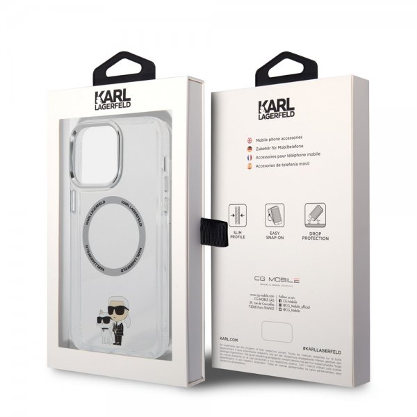 Karl Lagerfeld iPhone 13 Pro Max Cover NFT MagSafe Transparent