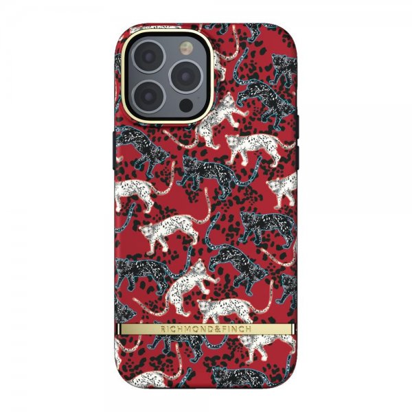 Richmond & Finch iPhone 13 Pro Max Cover Samba Red Leopard