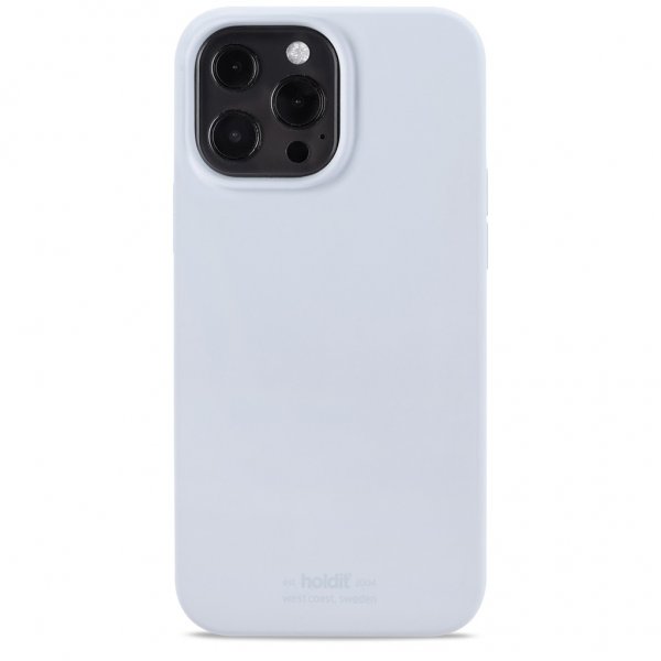 holdit iPhone 13 Pro Max Cover Silikone Mineral Blue