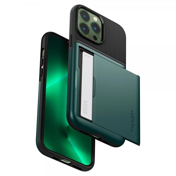 Spigen iPhone 13 Pro Max Cover Slim Armor CS Midnight Green