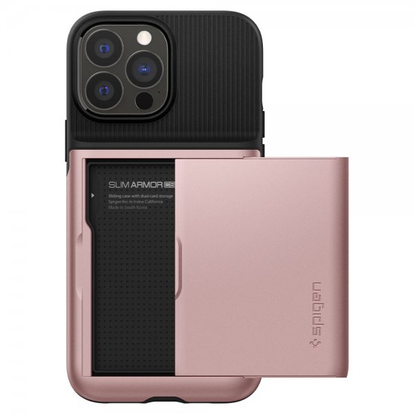 Spigen iPhone 13 Pro Max Cover Slim Armor CS Rosaguld
