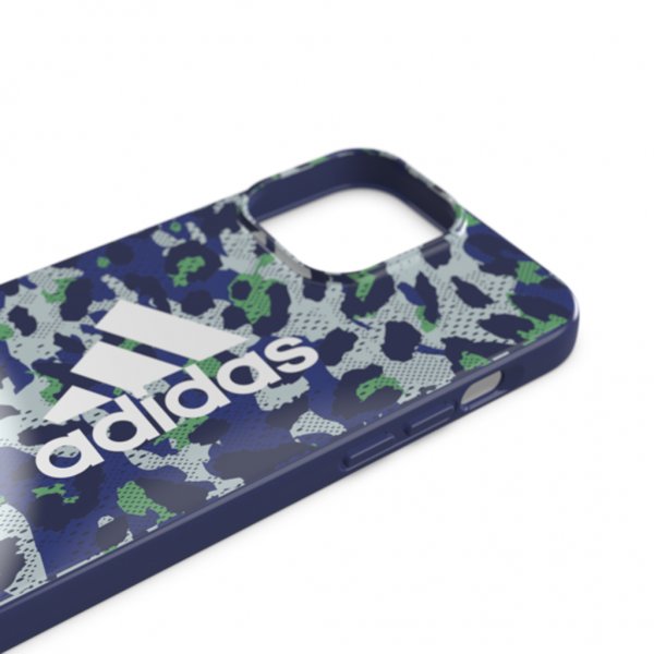 Adidas iPhone 13 Pro Max Cover Snap Case Leopard Bold Blue