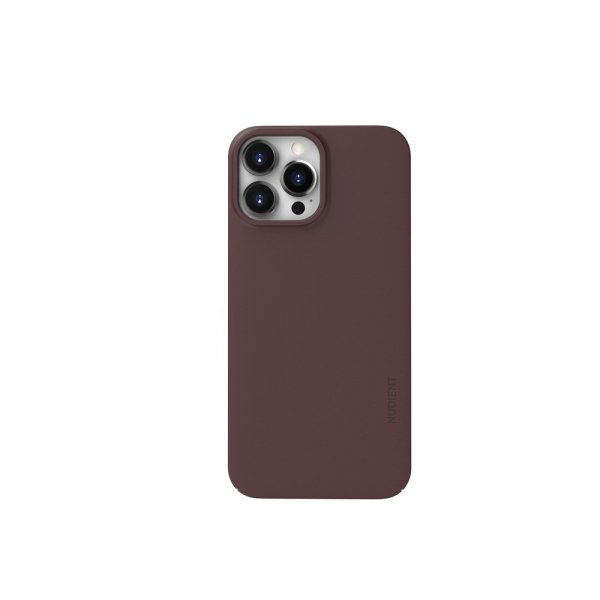 Nudient iPhone 13 Pro Max Cover Thin Case V3 MagSafe Sangria Red