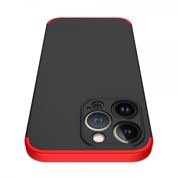 GKK iPhone 13 Pro Max Skal Tredelt Sort Rød
