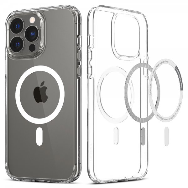 Spigen iPhone 13 Pro Max Cover Ultra Hybrid Mag Hvid