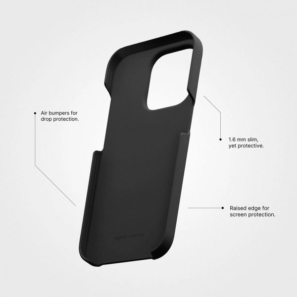 agood company iPhone 13 Pro Max Cover Plantebaseret Charcoal Black