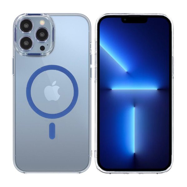 iPhone 13 Pro Max Cover TPU MagSafe Blå