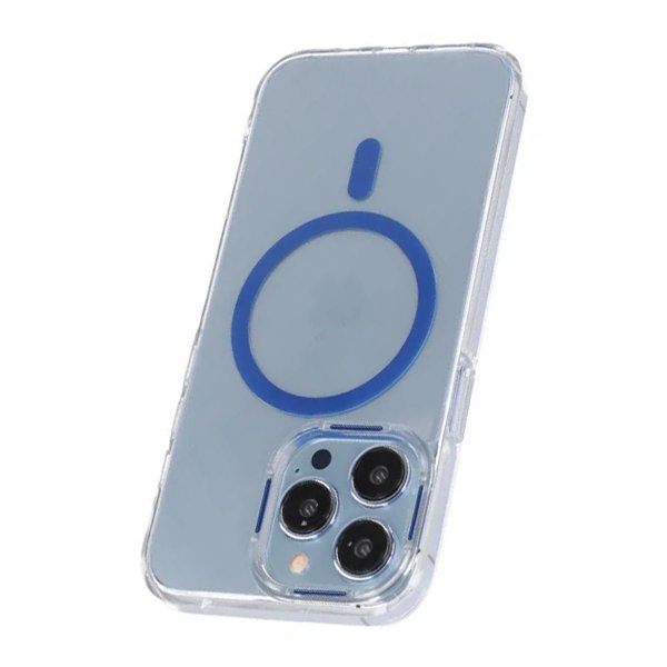 iPhone 13 Pro Max Cover TPU MagSafe Blå