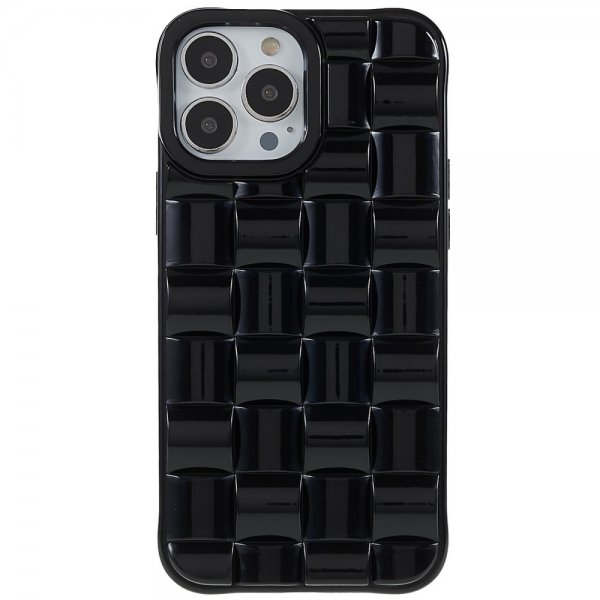 iPhone 13 Pro Cover 3D Mønster Sort