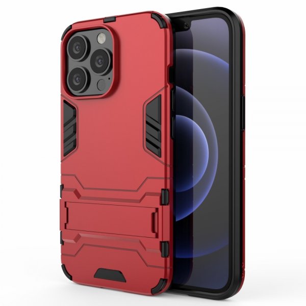 iPhone 13 Pro Cover Armor Stativfunktion Rød