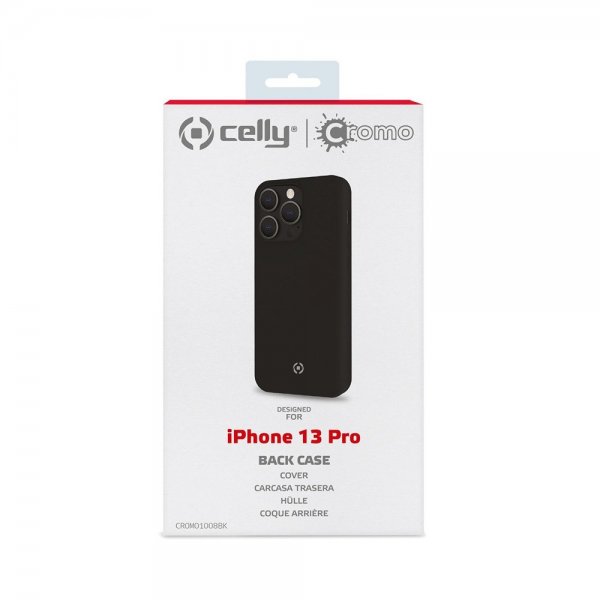 Celly iPhone 13 Pro Cover CROMO Sort
