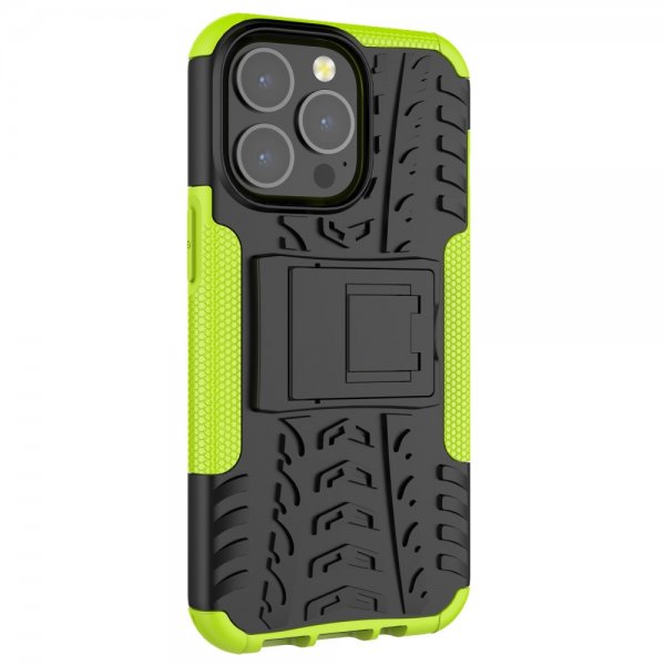 iPhone 13 Pro Cover Dækmønster Stativfunktion Grøn
