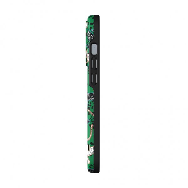 Richmond & Finch iPhone 13 Pro Cover Green Leopard