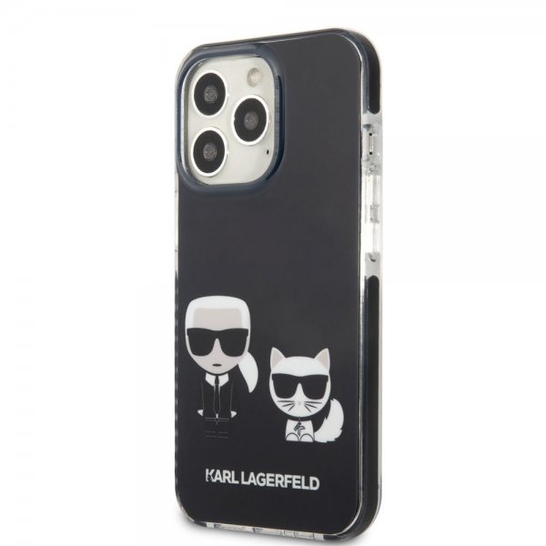 Karl Lagerfeld iPhone 13 Pro Cover Karl & Choupette Sort