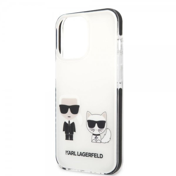 Karl Lagerfeld iPhone 13 Pro Cover Karl & Choupette Hvid