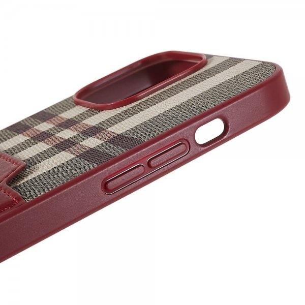 iPhone 13 Pro Cover Kortholder Vinrød