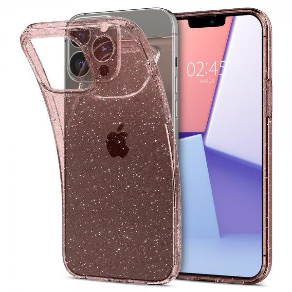 Spigen iPhone 13 Pro Cover Liquid Crystal Glitter Rose Quartz