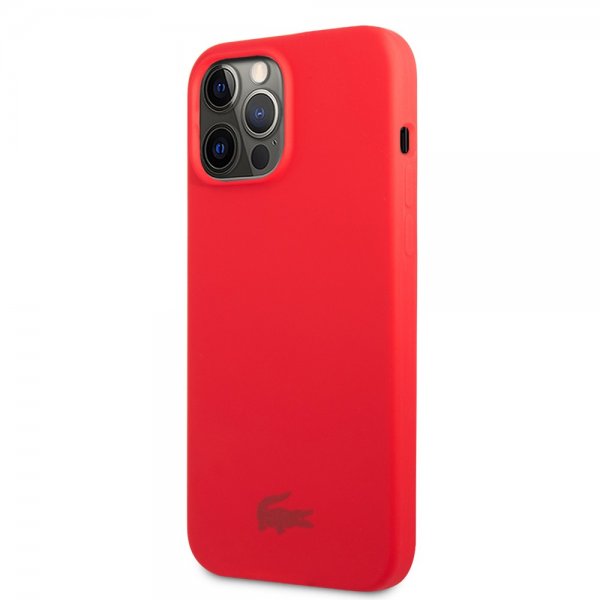 Lacoste iPhone 13 Pro Skal Liquid Silikone Glossy Logo Rød