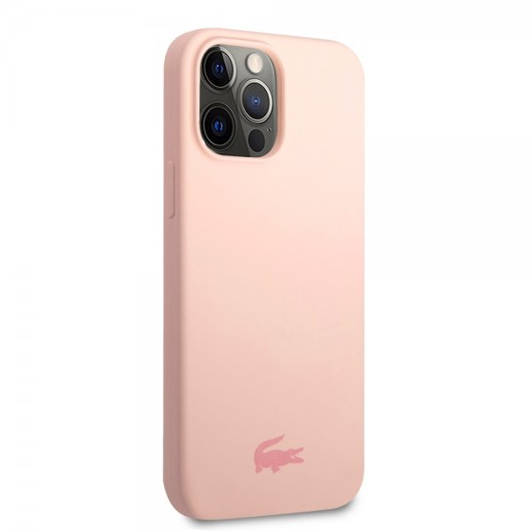 Lacoste iPhone 13 Pro Skal Liquid Silicone Glossy Logo Rosa