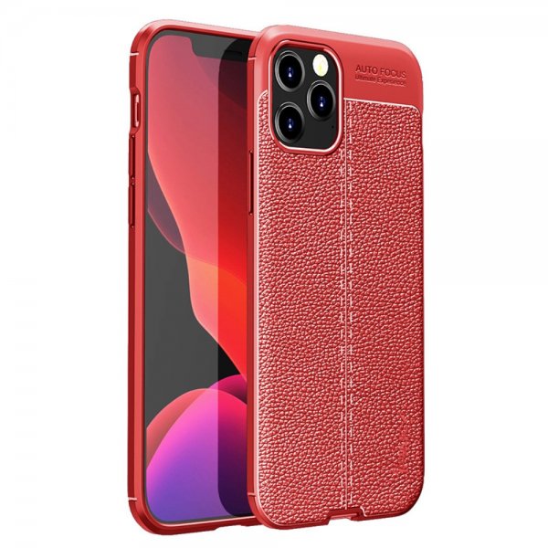 Ipaky iPhone 13 Pro Cover Litchi Rød