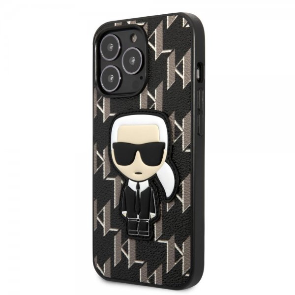 Karl Lagerfeld iPhone 13 Pro Cover Monogram Iconic Patch Sort