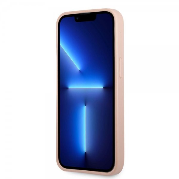 Guess iPhone 13 Pro Saffiano Double Cardslot Rosaguld