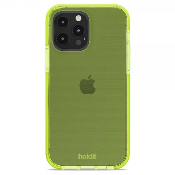 Holdit iPhone 13 Pro Cover Seethru Acid Green