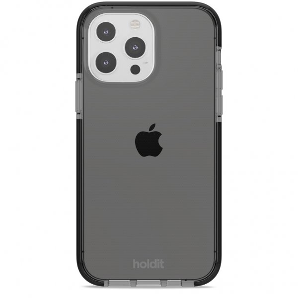holdit iPhone 13 Pro Cover Seethru Sort