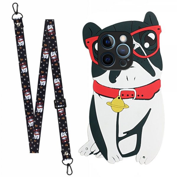 iPhone 13 Pro Cover Silikone 3D Hund
