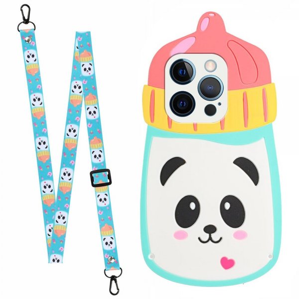iPhone 13 Pro Cover Silikone 3D Panda