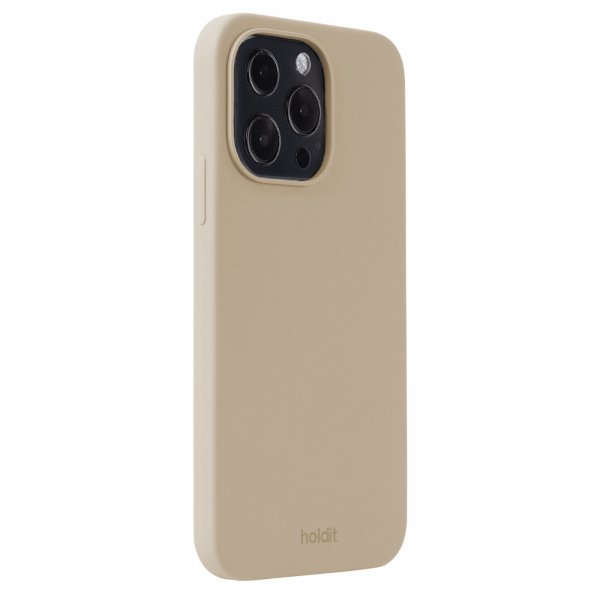 holdit iPhone 13 Pro Cover Silikone Latte Beige