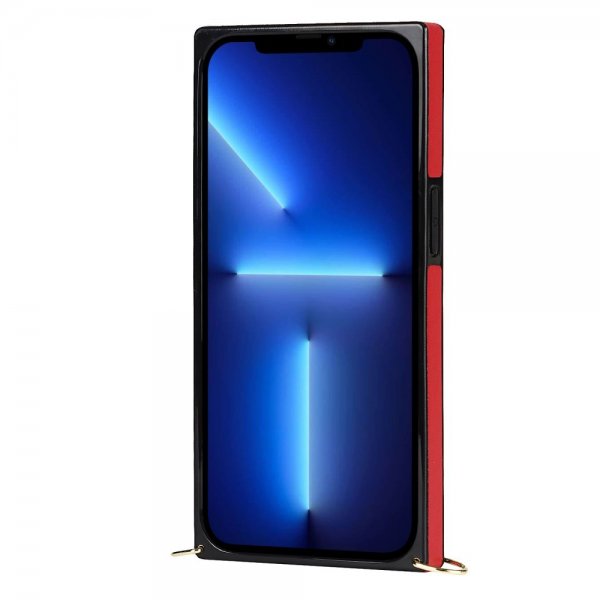 iPhone 13 Pro Square Cover med Rem Rød