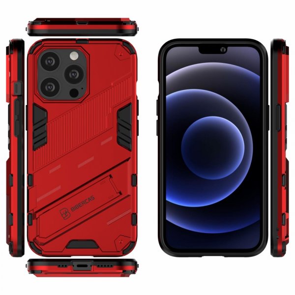 iPhone 13 Pro Cover Standerfunktion Rød